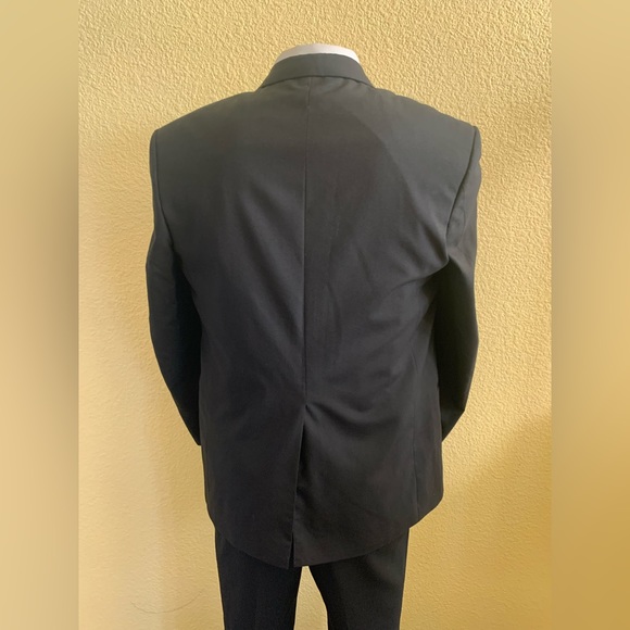 VTG Pierre Balmain Men’s Size 41R Blazer & 36x30.5 Pants 2pc Black Formal Suit - Picture 5 of 13